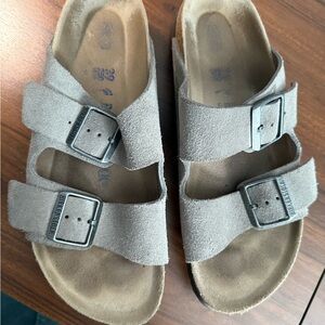 Birkenstock Arizona  - stone grey Suede